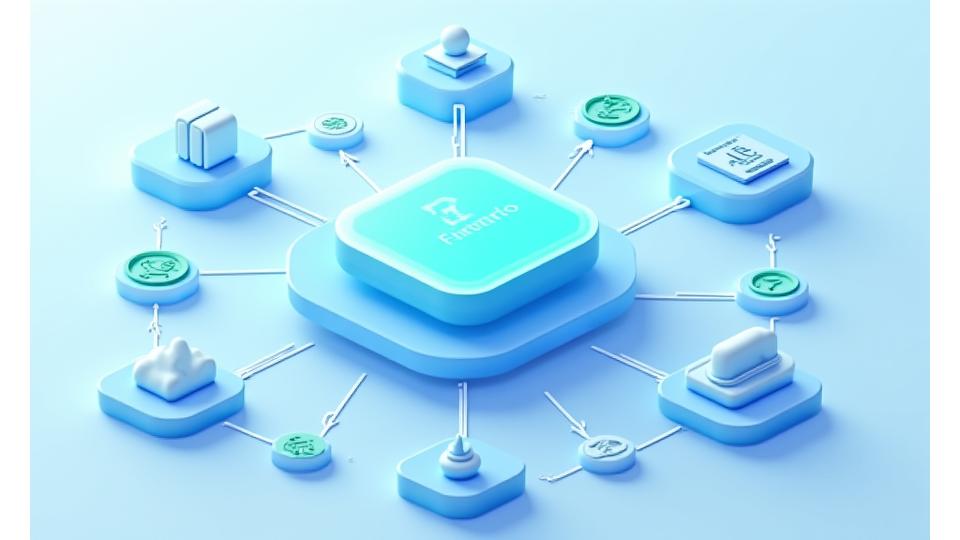 Diagrama ilustrando a integração da plataforma Ritmo Oceano com vários sistemas externos, como GPS, ERP e dados de mercado.